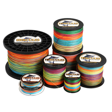 1000M 1094Yds Multicolor 10lb-300lb HERCULES PE Braided Fishing Line 8 Strands